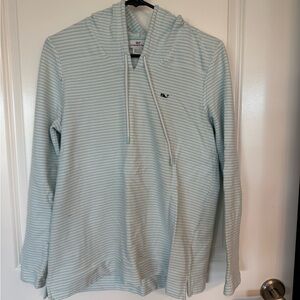 NWOT Vineyard Vines Light Blue Striped Hoodie